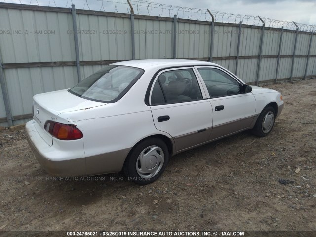 1NXBR12E6WZ124431 - 1998 TOYOTA COROLLA VE/CE/LE WHITE photo 4