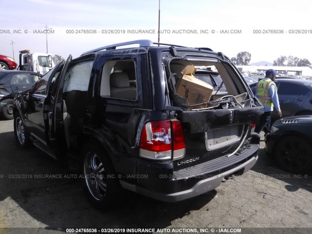 5LMEU68H53ZJ09375 - 2003 LINCOLN AVIATOR 黑色 照片 3