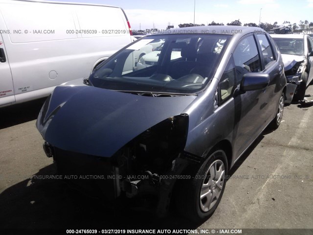 JHMGE8H31CC017209 - 2012 HONDA FIT GRAY photo 2