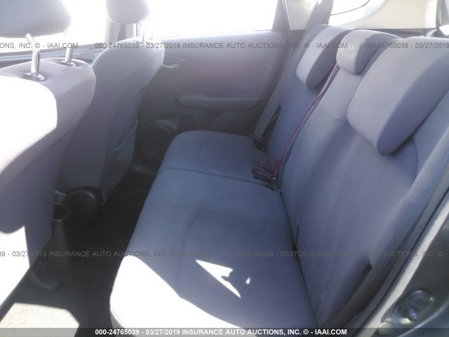 JHMGE8H31CC017209 - 2012 HONDA FIT GRAY photo 8