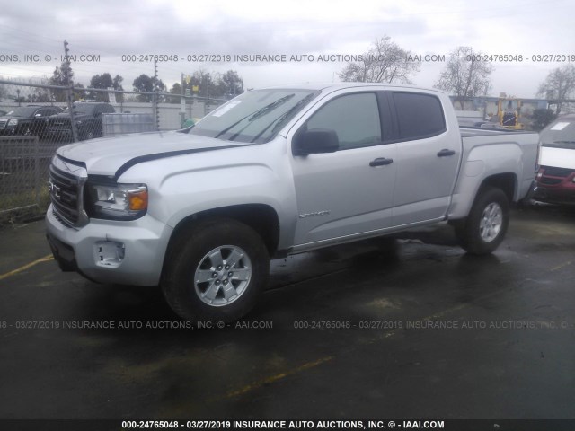 1GTG5BEA3J1280831 - 2018 GMC CANYON SILVER photo 2