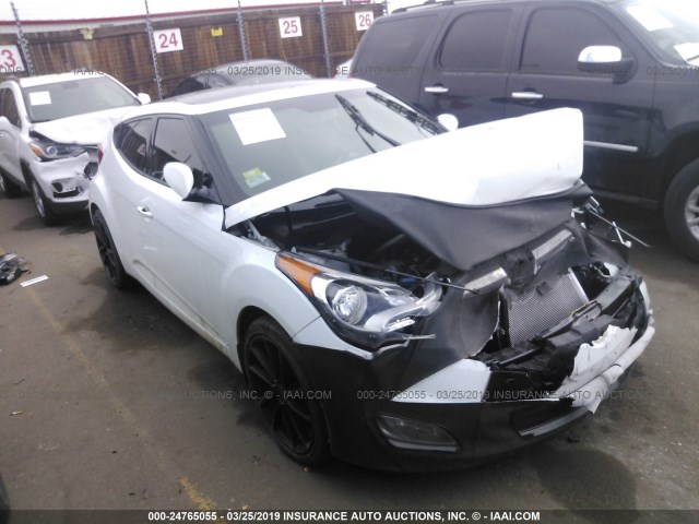 KMHTC6AD7GU304000 - 2016 HYUNDAI VELOSTER WHITE photo 1