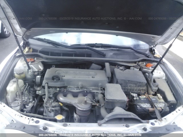 4T1BE46K09U400054 - 2009 TOYOTA CAMRY SE/LE/XLE SILVER photo 10