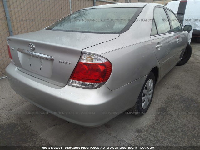4T1BE32K56U735080 - 2006 TOYOTA CAMRY LE/XLE/SE SILVER photo 4