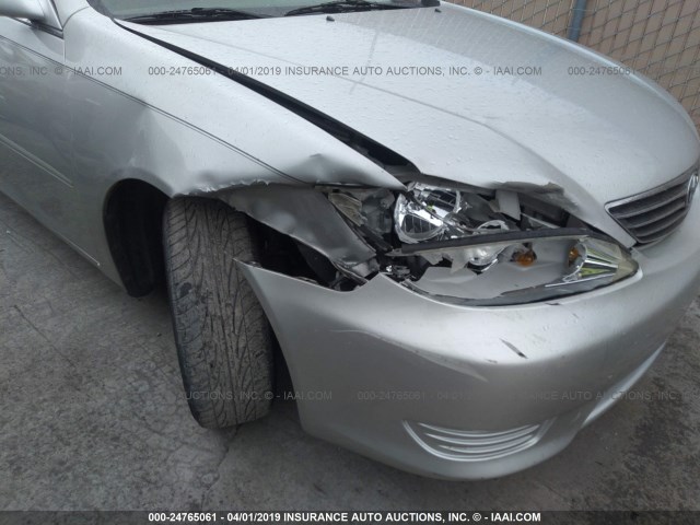 4T1BE32K56U735080 - 2006 TOYOTA CAMRY LE/XLE/SE SILVER photo 6