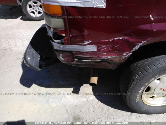 1GKEC13T61R176531 - 2001 GMC YUKON MAROON photo 6