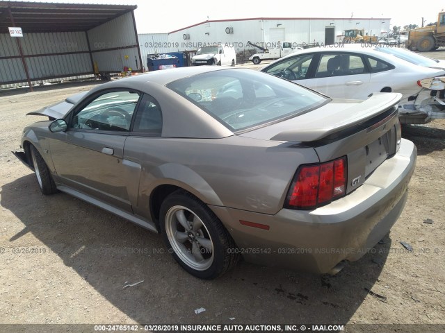 1FAFP42X42F102107 - 2002 FORD MUSTANG GT GRAY photo 3