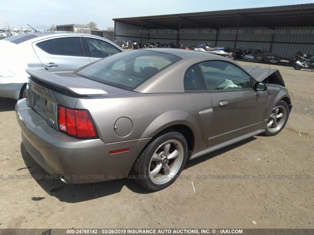 1FAFP42X42F102107 - 2002 FORD MUSTANG GT GRAY photo 4