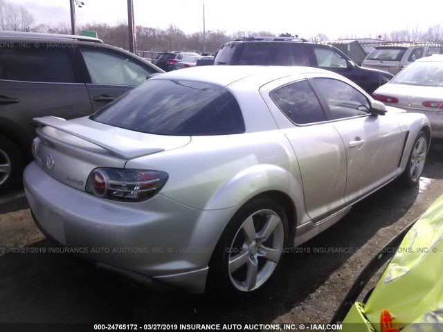 JM1FE173740112690 - 2004 MAZDA RX8 GRAY photo 4