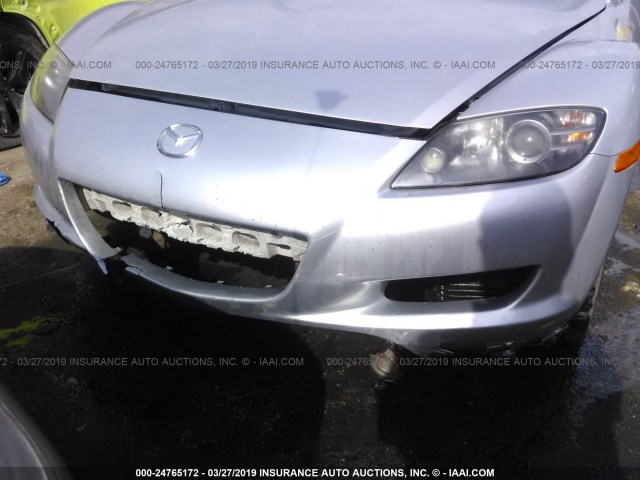 JM1FE173740112690 - 2004 MAZDA RX8 GRAY photo 6