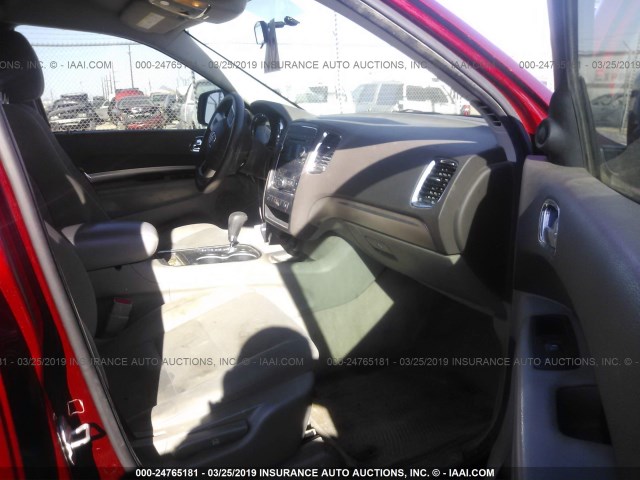 1C4RDHAG0DC637254 - 2013 DODGE DURANGO SXT RED photo 5