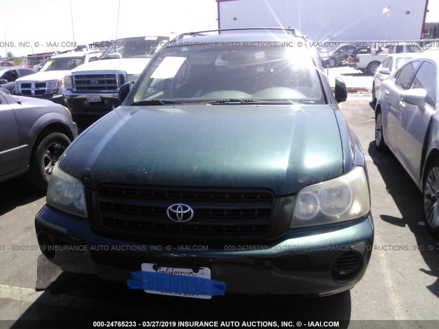 JTEGF21A530087250 - 2003 TOYOTA HIGHLANDER LIMITED GREEN photo 6