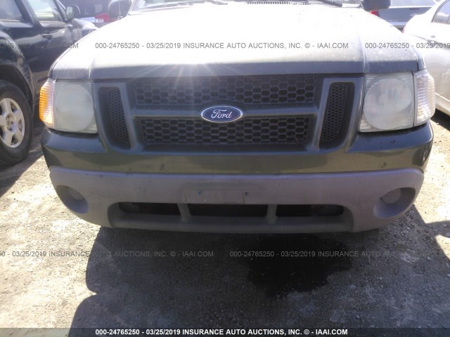 1FMYU60EX2UC22946 - 2002 FORD EXPLORER SPORT GREEN photo 6