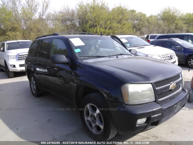 1GNDS13S682117054 - 2008 CHEVROLET TRAILBLAZER LS/LT BLACK photo 1