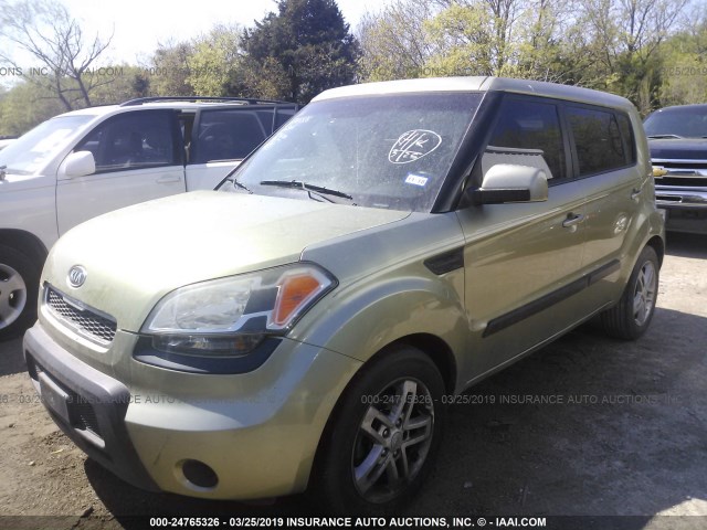 KNDJT2A2XB7287980 - 2011 KIA SOUL +/!/SPORT GREEN photo 2