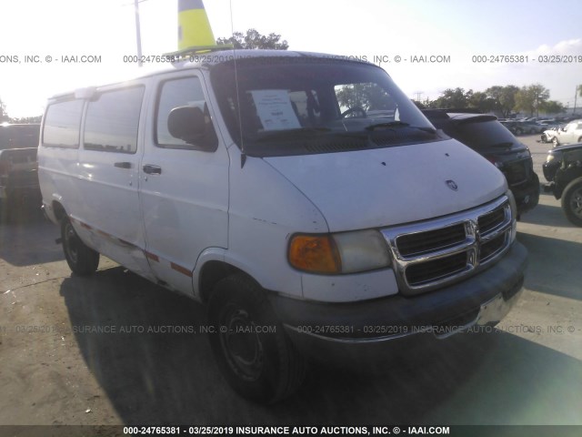 2B5WB25Z92K133003 - 2002 DODGE RAM WAGON B2500 WHITE photo 1