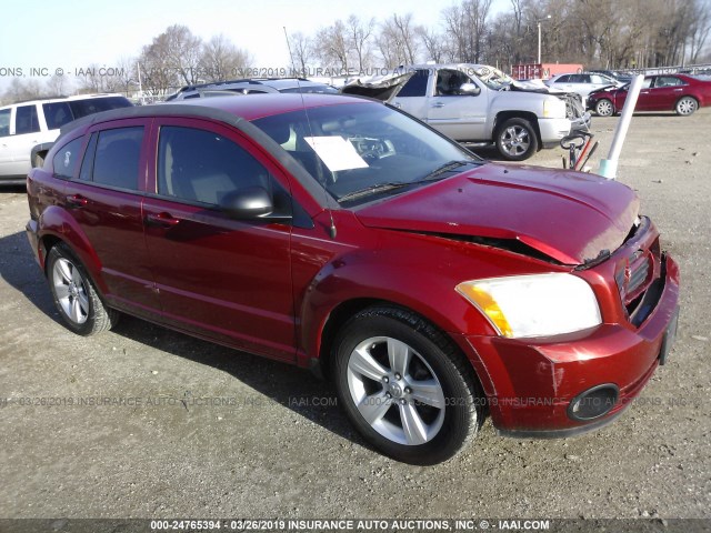 1B3CB4HA5AD668075 - 2010 DODGE CALIBER SXT RED photo 1