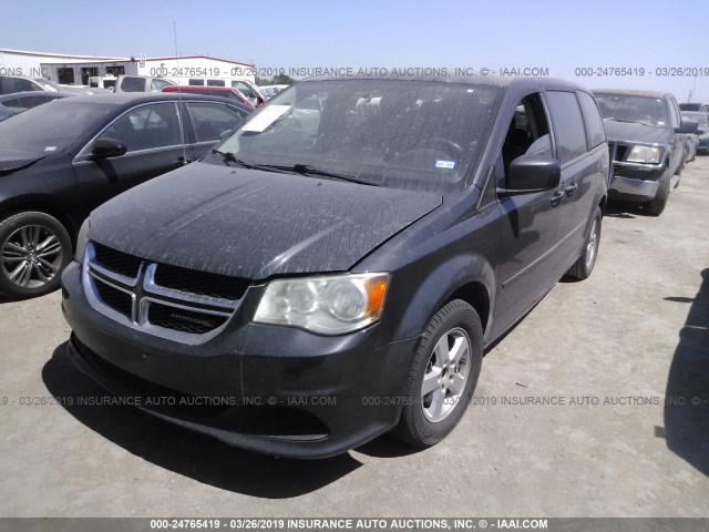 2C4RDGBG2CR249554 - 2012 DODGE GRAND CARAVAN SE GRAY photo 2