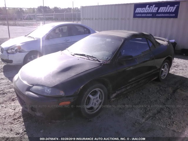 4A3AX35G0VE138622 - 1997 MITSUBISHI ECLIPSE SPYDER GS BLACK photo 2