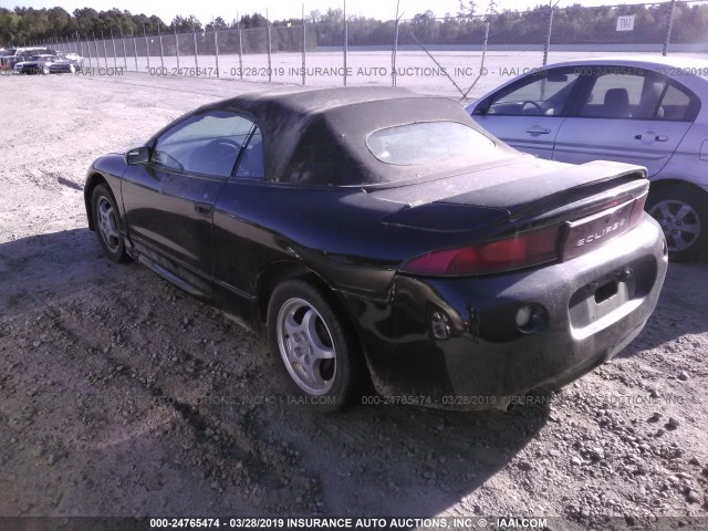 4A3AX35G0VE138622 - 1997 MITSUBISHI ECLIPSE SPYDER GS BLACK photo 3