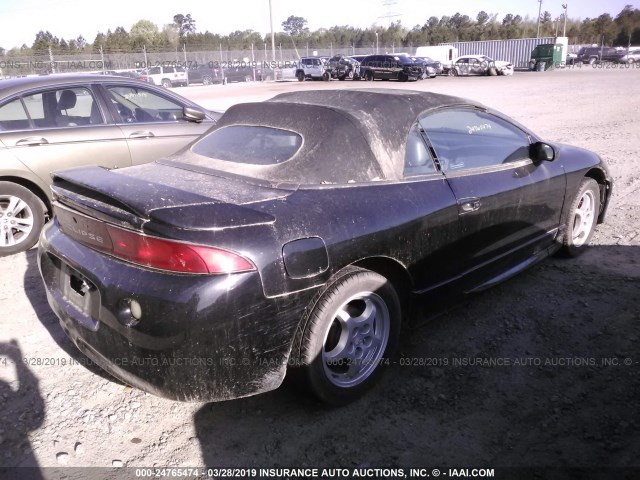 4A3AX35G0VE138622 - 1997 MITSUBISHI ECLIPSE SPYDER GS BLACK photo 4