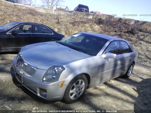 1G6DP577860150446 - 2006 CADILLAC CTS HI FEATURE V6 SILVER photo 2