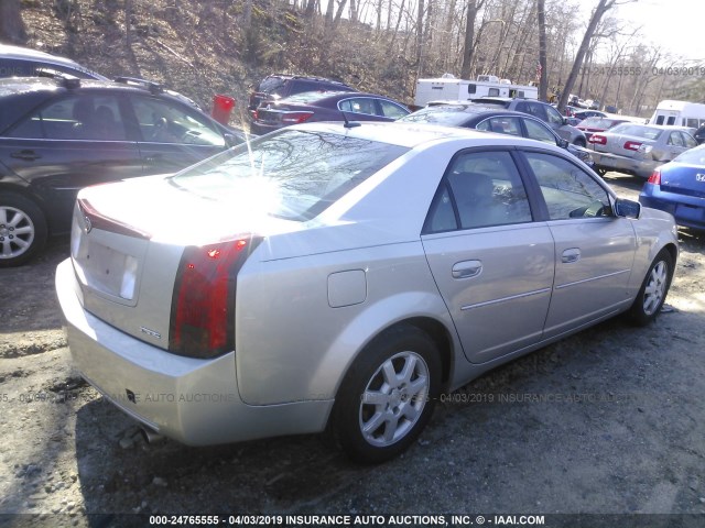 1G6DP577860150446 - 2006 CADILLAC CTS HI FEATURE V6 SILVER photo 4