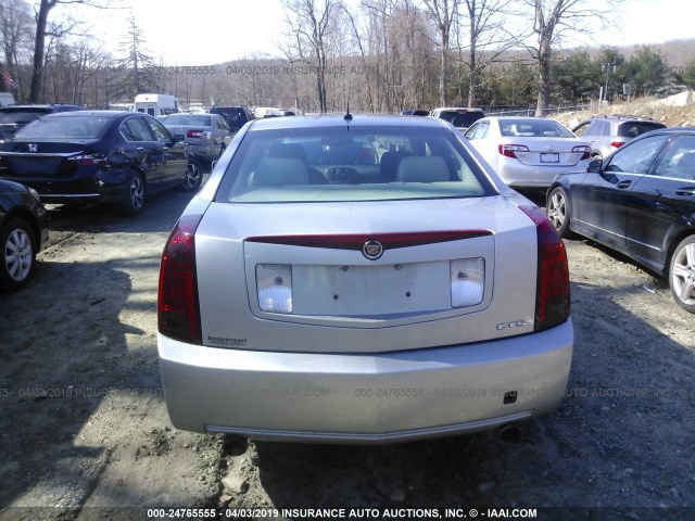 1G6DP577860150446 - 2006 CADILLAC CTS HI FEATURE V6 SILVER photo 6