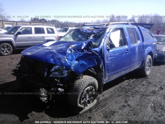 1N6AD0EV4EN712824 - 2014 NISSAN FRONTIER S/SV/SL/PRO-4X BLUE photo 2