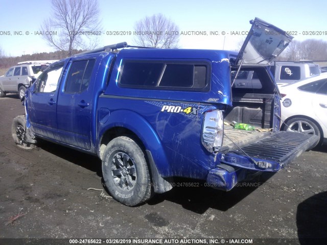 1N6AD0EV4EN712824 - 2014 NISSAN FRONTIER S/SV/SL/PRO-4X BLUE photo 3