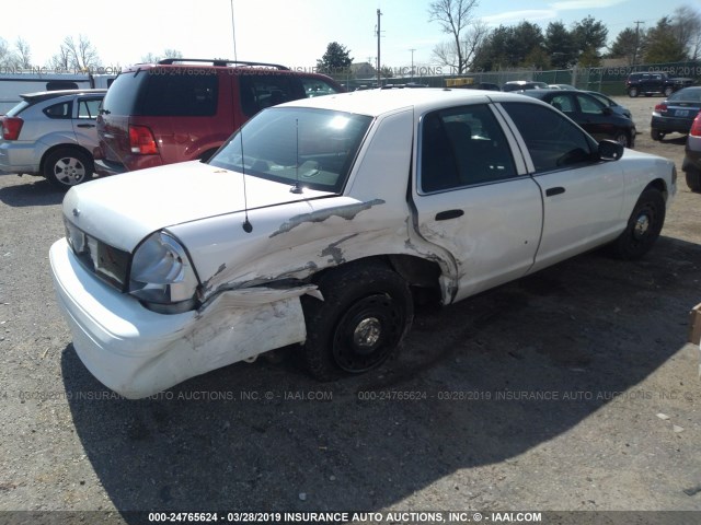 2FAHP71W75X110147 - 2005 FORD CROWN VICTORIA POLICE INTERCEPTOR WHITE photo 4