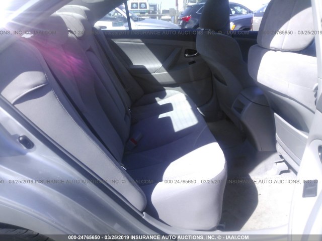 4T4BE46K08R035914 - 2008 TOYOTA CAMRY CE/LE/XLE/SE SILVER photo 8