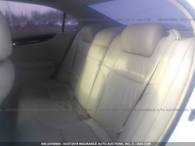 JTHBA30G445021199 - 2004 LEXUS ES 330 WHITE photo 8