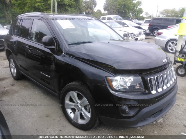 1C4NJCBA3GD574234 - 2016 JEEP COMPASS SPORT BLACK photo 1