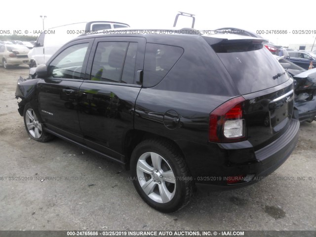 1C4NJCBA3GD574234 - 2016 JEEP COMPASS SPORT BLACK photo 3