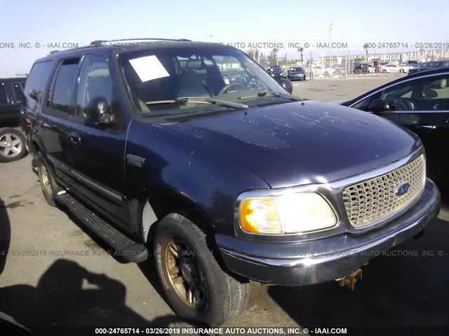 1FMRU15W11LA46740 - 2001 FORD EXPEDITION XLT BLUE photo 1