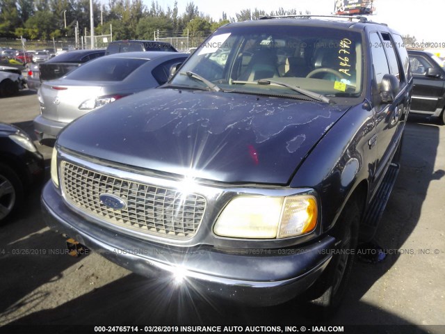 1FMRU15W11LA46740 - 2001 FORD EXPEDITION XLT BLUE photo 6