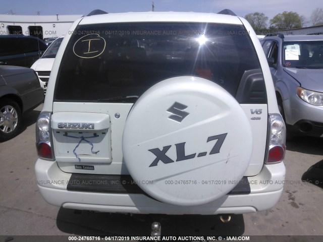 JS3TX92V744101980 - 2004 SUZUKI XL7 EX/LX WHITE photo 6