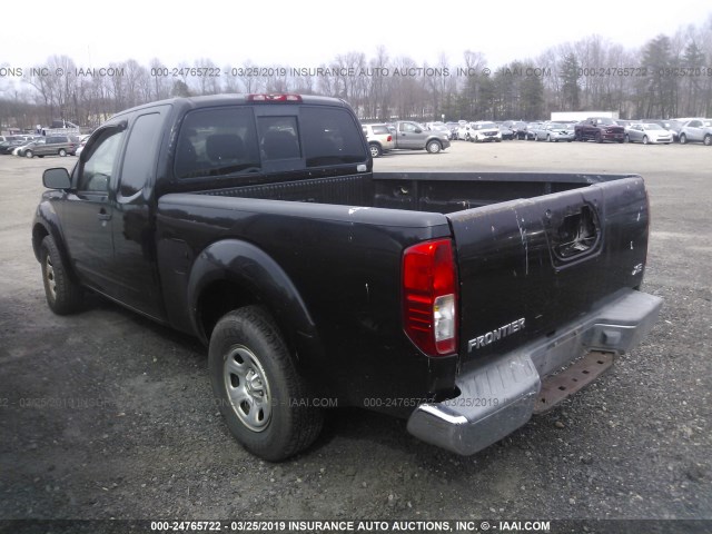 1N6BD06T55C463365 - 2005 NISSAN FRONTIER KING CAB XE BLACK photo 3