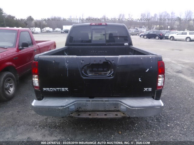 1N6BD06T55C463365 - 2005 NISSAN FRONTIER KING CAB XE BLACK photo 6