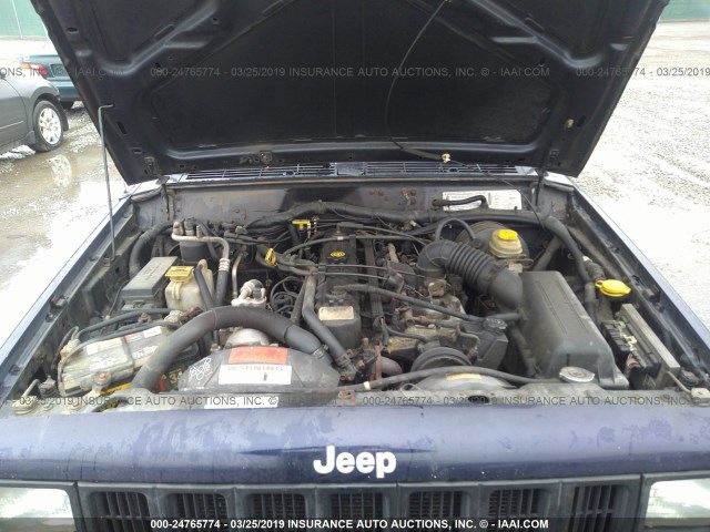 1J4FJ68S6WL184510 - 1998 JEEP CHEROKEE SPORT/CLASSIC მუქი ლურჯი ფოტო 10