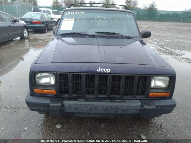1J4FJ68S6WL184510 - 1998 JEEP CHEROKEE SPORT/CLASSIC მუქი ლურჯი ფოტო 6