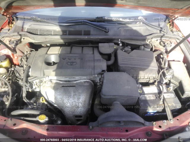 4T1BF3EKXBU617559 - 2011 TOYOTA CAMRY SE/LE/XLE 红色 照片 10
