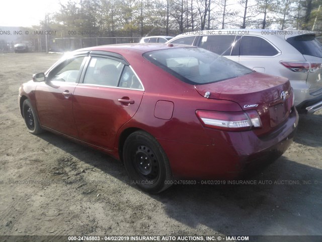4T1BF3EKXBU617559 - 2011 TOYOTA CAMRY SE/LE/XLE 红色 照片 3