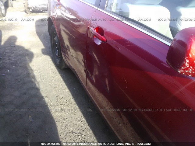 4T1BF3EKXBU617559 - 2011 TOYOTA CAMRY SE/LE/XLE 红色 照片 6