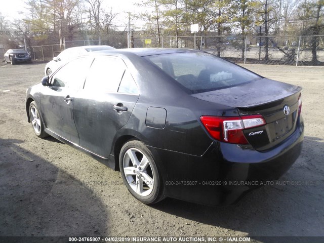 4T1BF1FK7EU366250 - 2014 TOYOTA CAMRY L/SE/LE/XLE 黑色 照片 3
