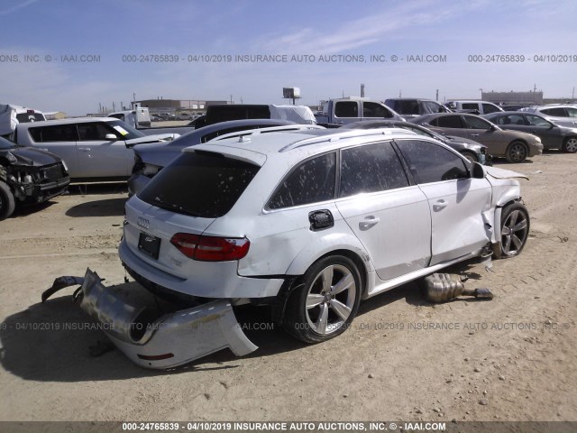 WA1UFAFL2DA184245 - 2013 AUDI A4 ALLROAD PREMIUM PLUS WHITE photo 4