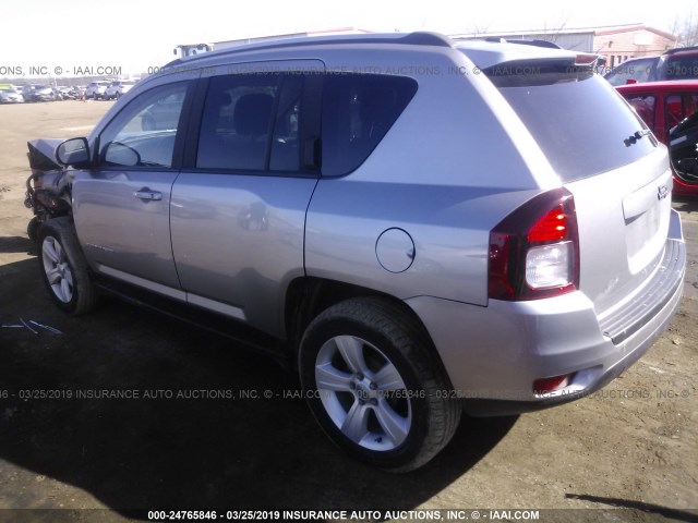 1C4NJCBA9GD621427 - 2016 JEEP COMPASS SPORT SILVER photo 3