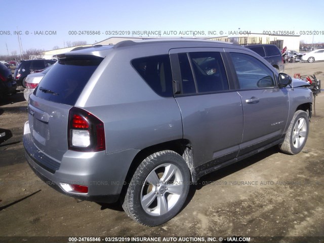 1C4NJCBA9GD621427 - 2016 JEEP COMPASS SPORT SILVER photo 4