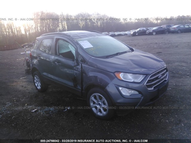 MAJ6P1ULXJC220915 - 2018 FORD ECOSPORT SE GRAY photo 1